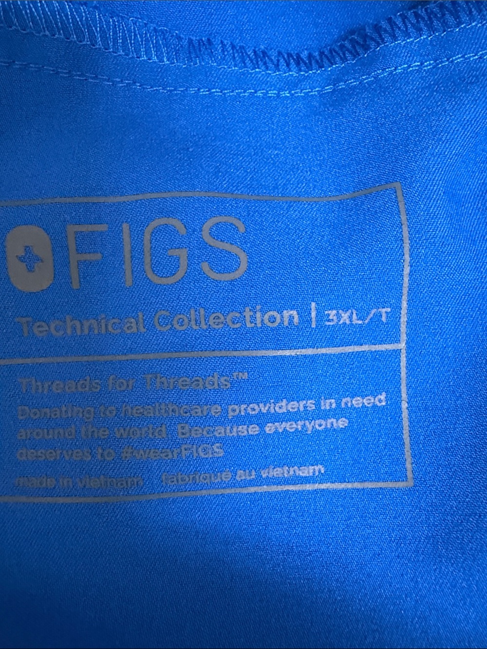 FIGS Men's Royal Blue Scrub Jogger Pants and Top - Picture 6 of 9